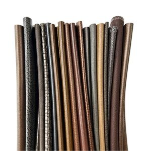 20 Designer Brown Faux Leather Fabric Swatches Quilting Crafts Sewing Upholstery